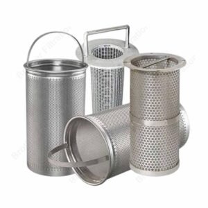 Cesta o filtro de acero inoxidable para toma de fondo