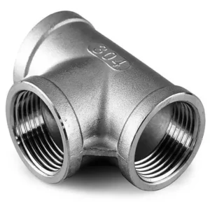 tee roscada npt acero inoxidable